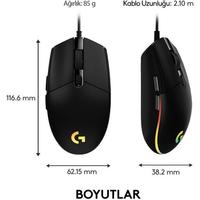 Logitech G102 LIGHTSYNC RGB Aydınlatmalı 8.000 DPI